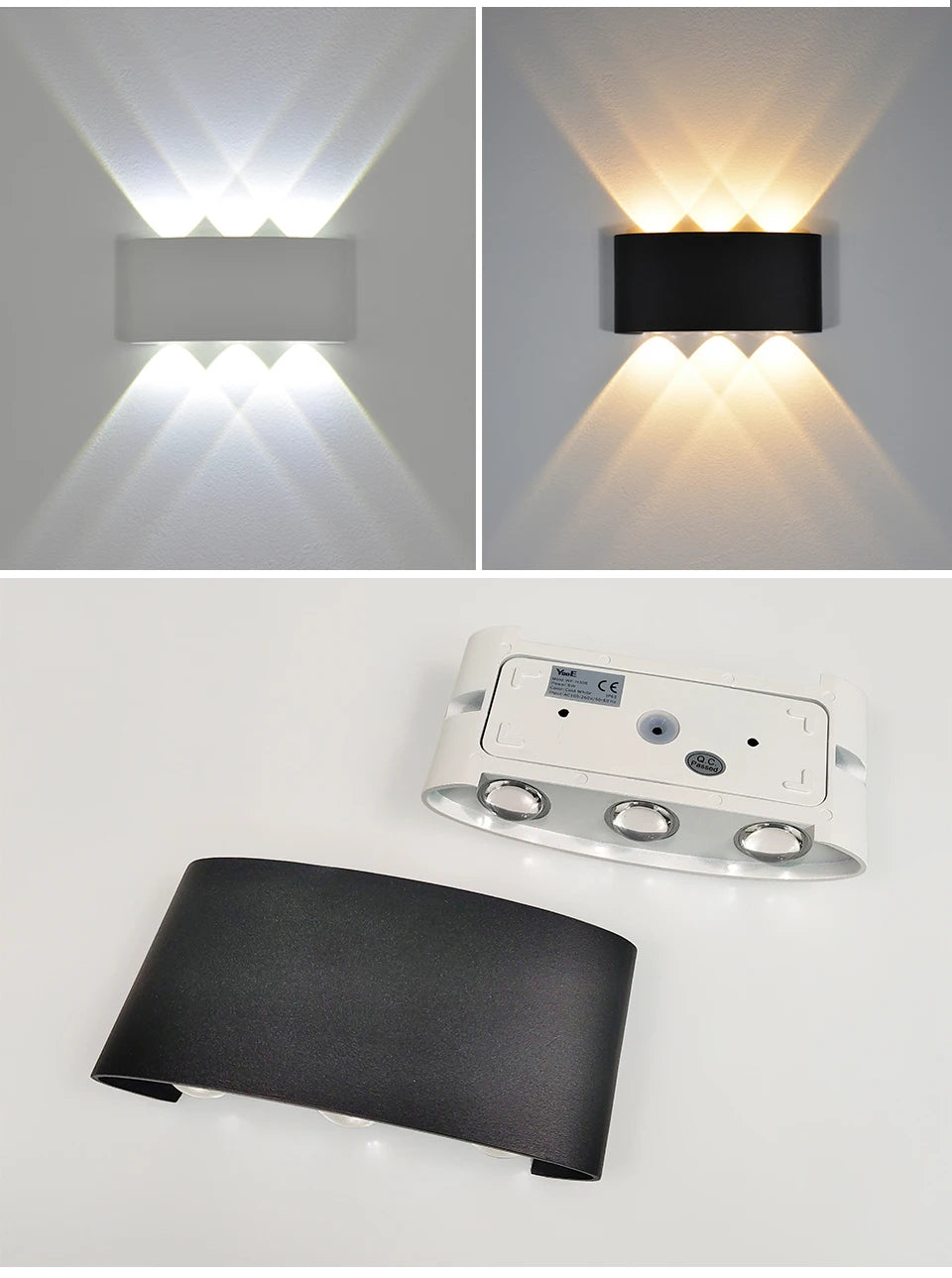 Modern Up & Down LED Wall Light Series for Hotels, Restaurants & Homes