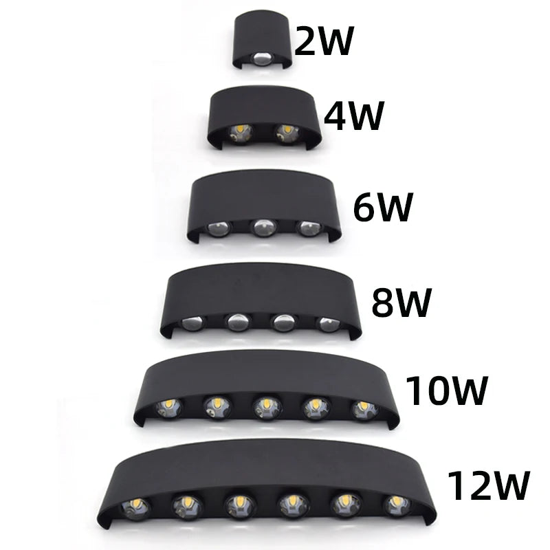 Modern Up & Down LED Wall Light Series for Hotels, Restaurants & Homes