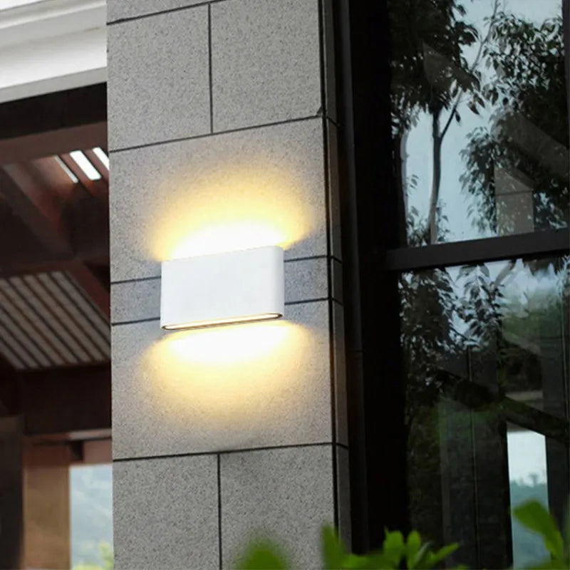 Modern Outdoor Up & Down Wall Light for Homes, Hotels & Gardens