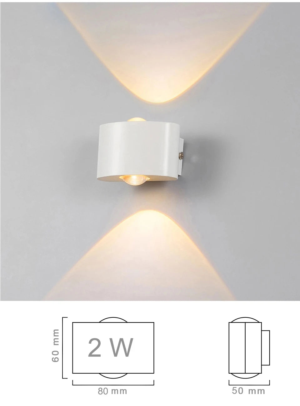 Modern Up & Down LED Wall Light Series for Hotels, Restaurants & Homes