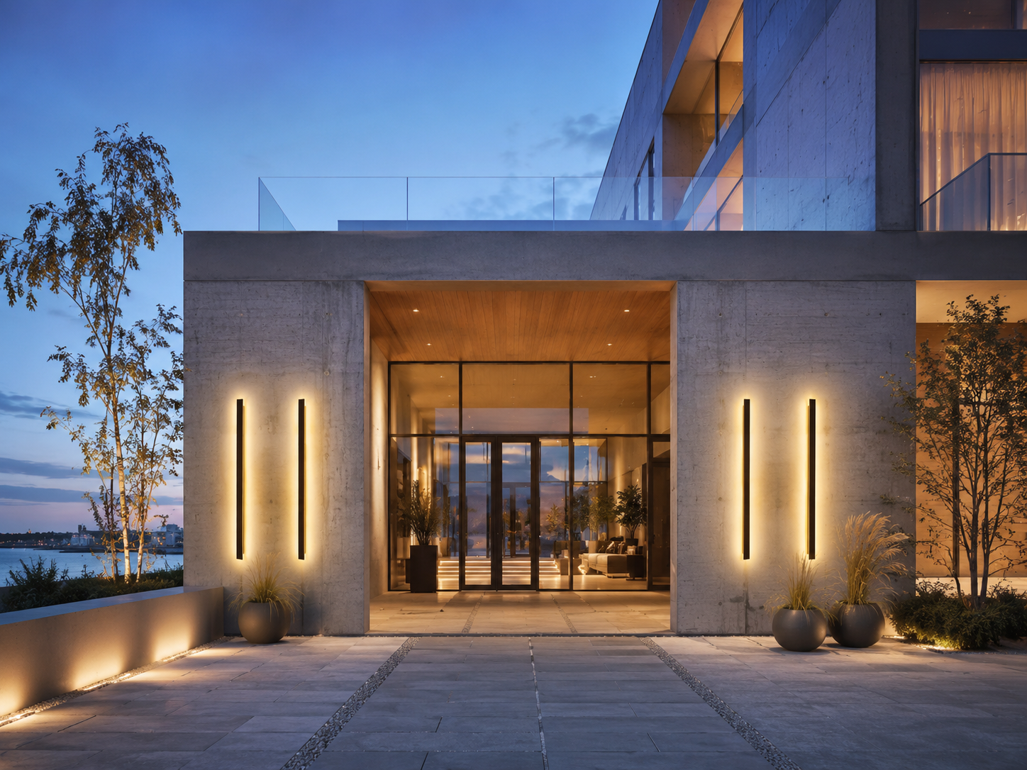 Architectural Outdoor LED Wall Light for Hotels, Restaurants & Homes