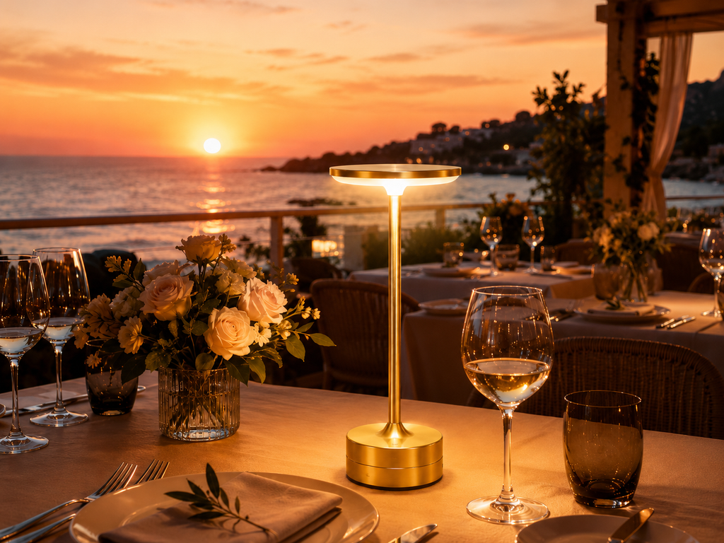 Cordless Rechargeable Table Lamp for Restaurants & Hotels