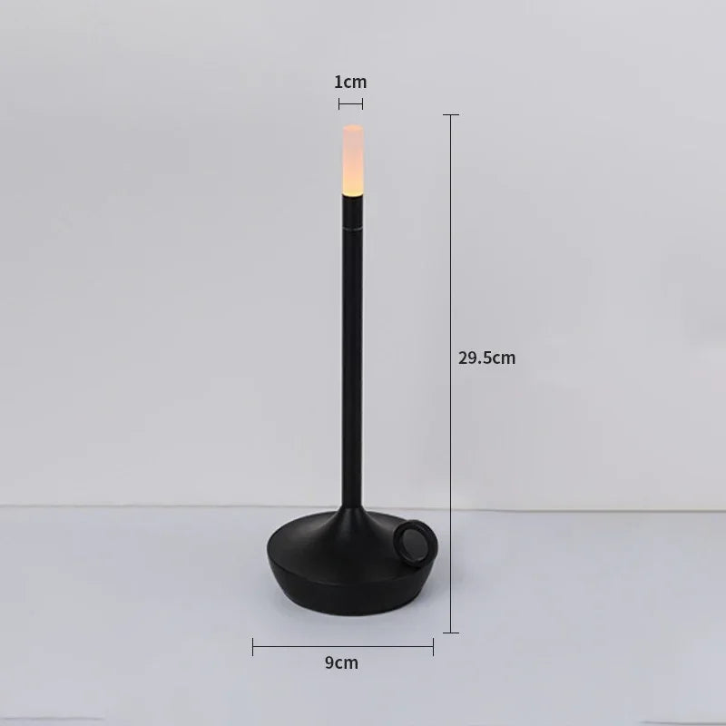 Rechargeable LED Candle Table Lamp for Restaurants & Bars