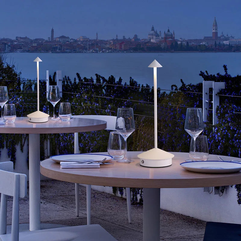 Rechargeable Outdoor Table Lamp for Restaurants & Hotels