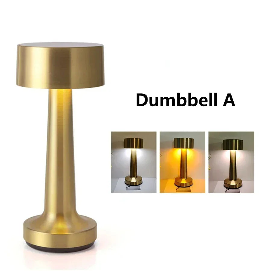 Rechargeable Table Lamp with Touch Dimming for Restaurants & Bars