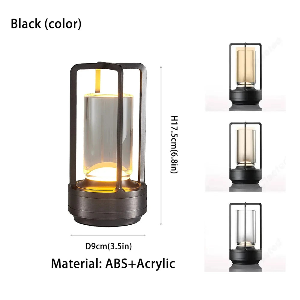 Rechargeable Outdoor LED Table Lamp for Restaurants, Bars & Hotels