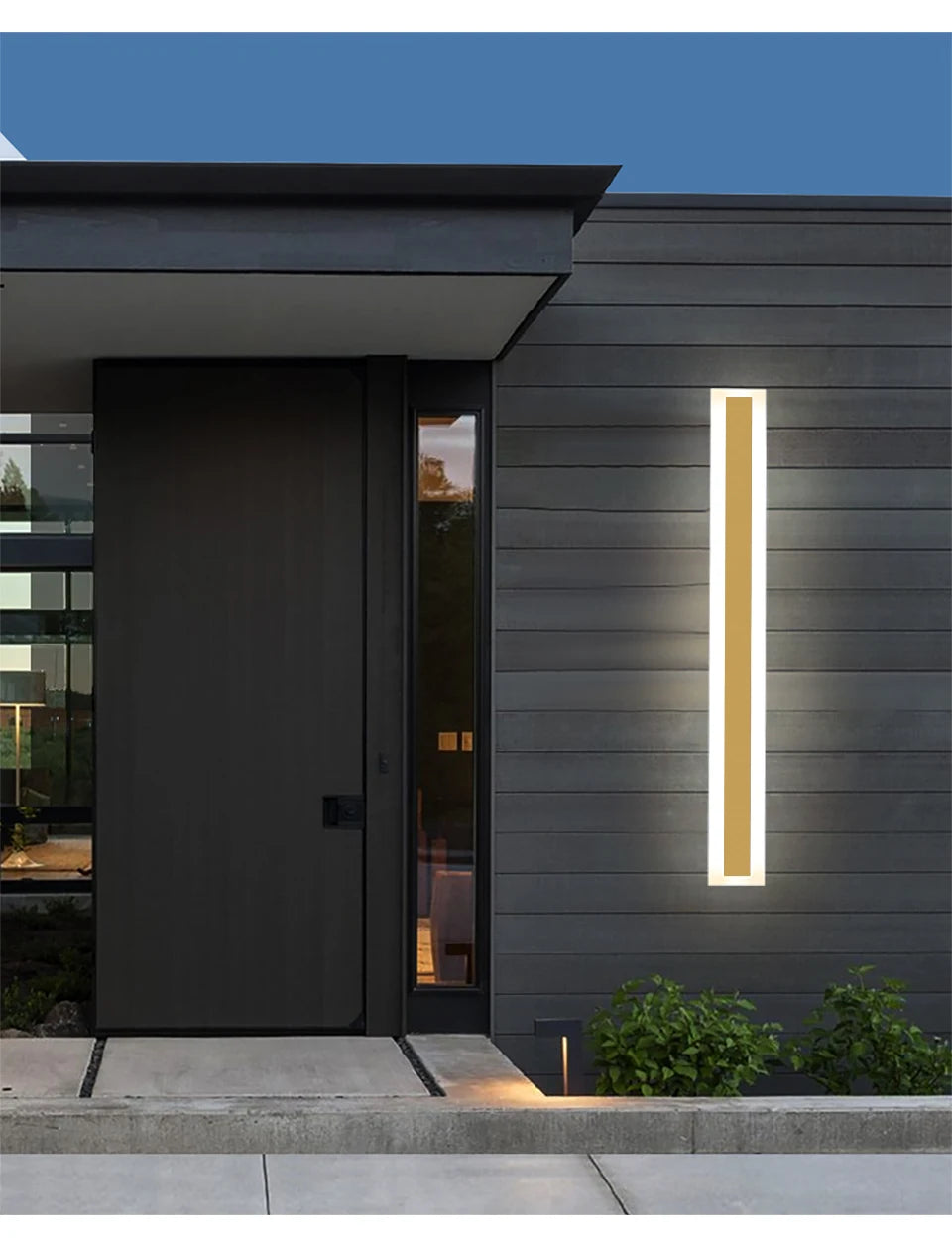 Architectural Long LED Wall Light for Restaurants, Hotels & Gastro Terraces