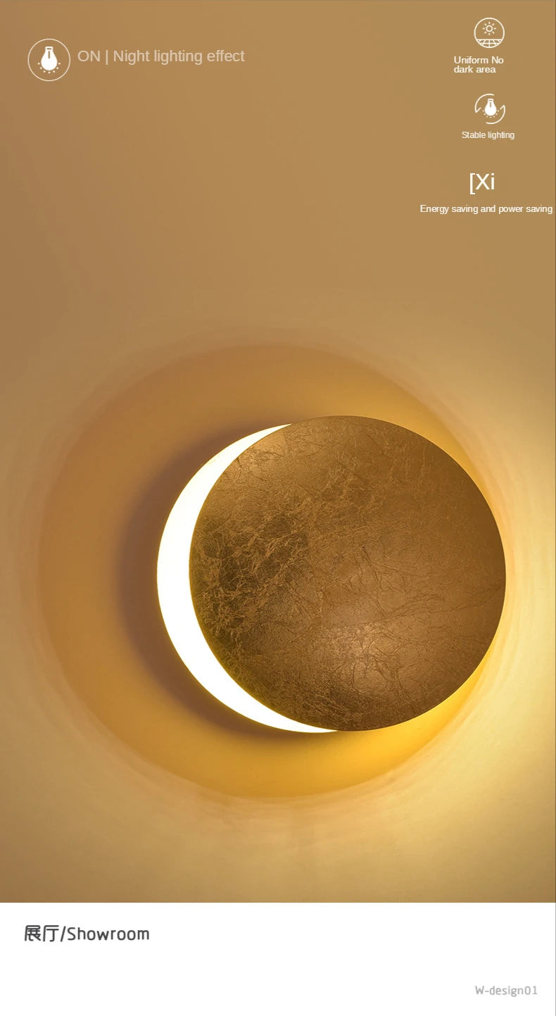 Modern Round LED Wall Lamp for Restaurants, Hotels & Elegant Homes