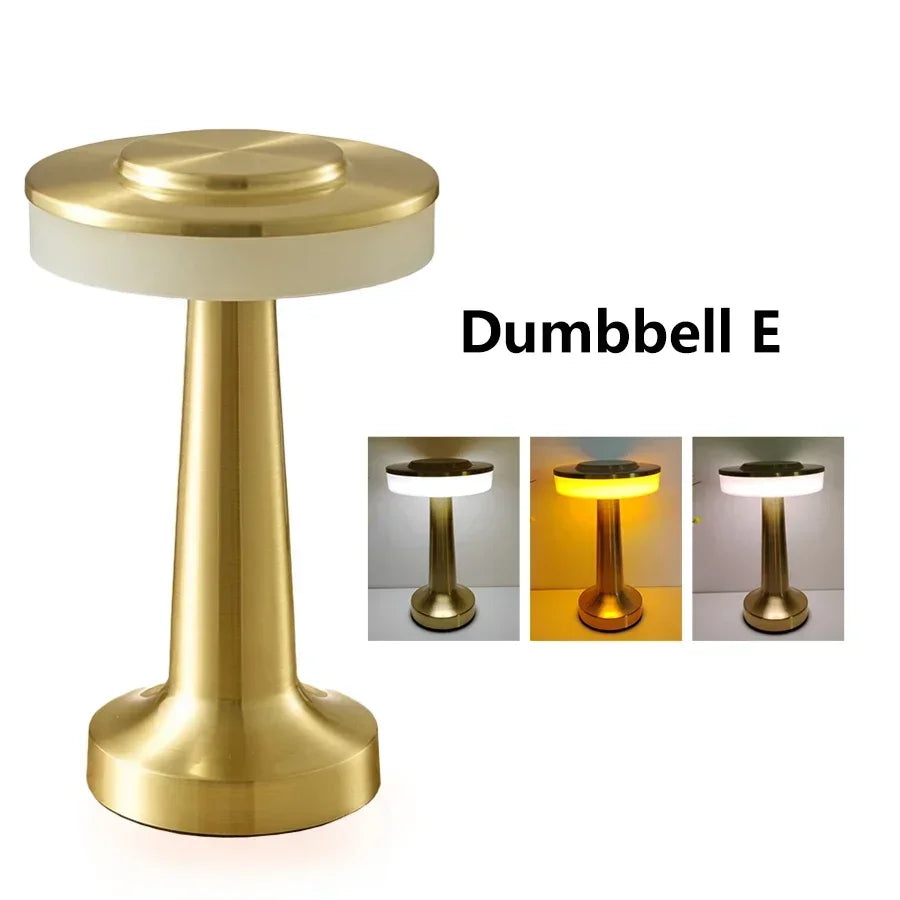 Rechargeable Table Lamp with Touch Dimming for Restaurants & Bars