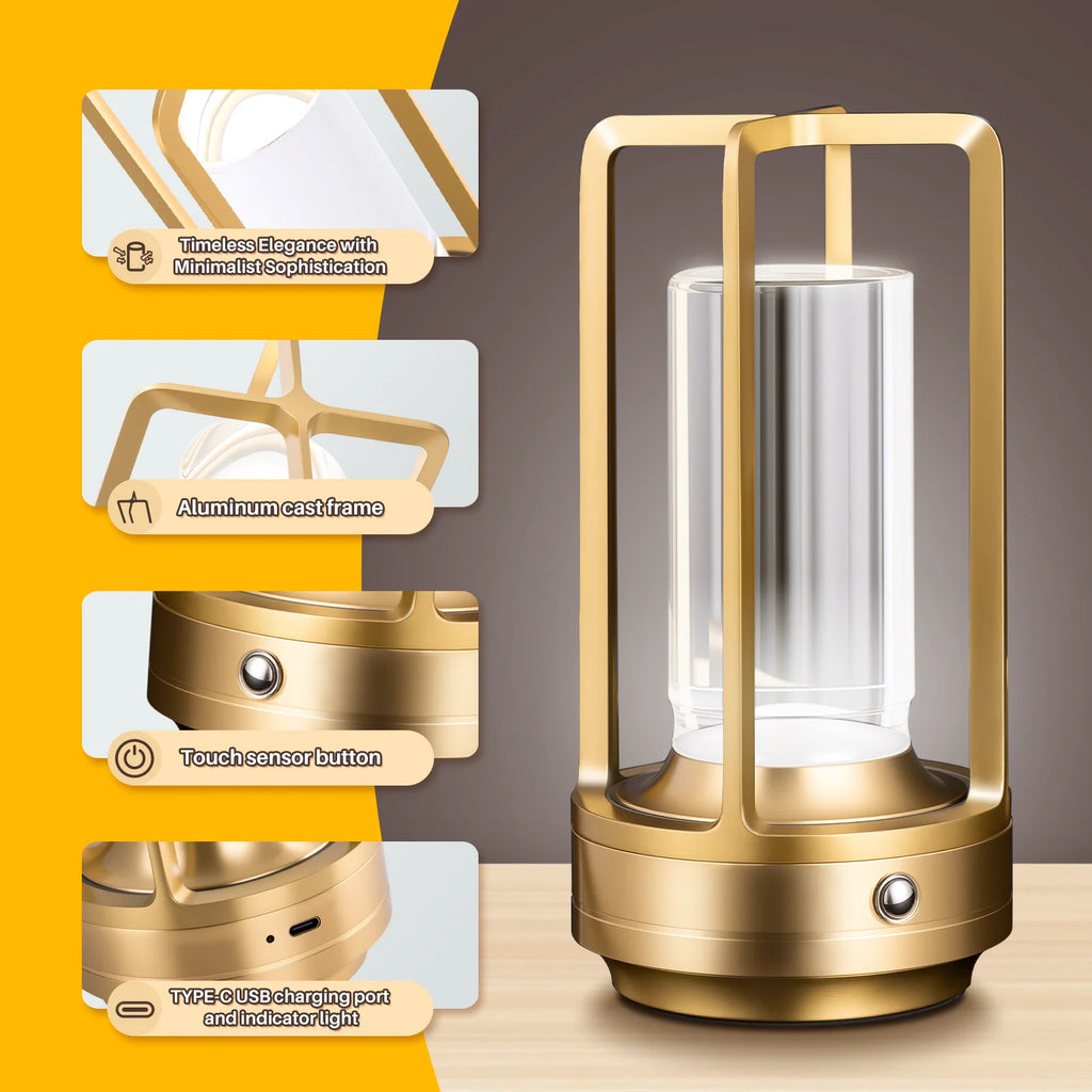 Rechargeable Outdoor LED Table Lamp for Restaurants, Bars & Hotels