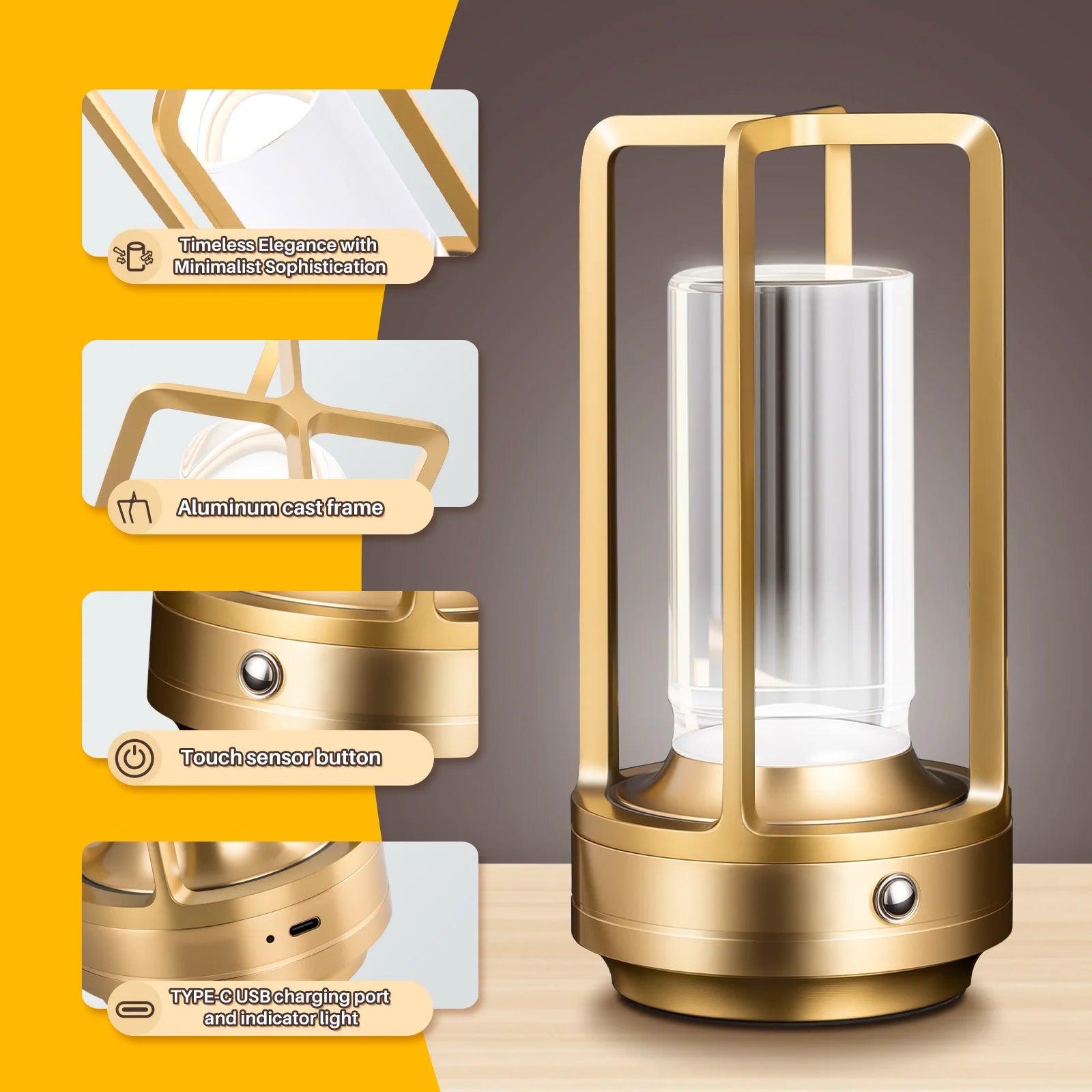 Rechargeable Outdoor LED Table Lamp for Restaurants, Bars & Hotels