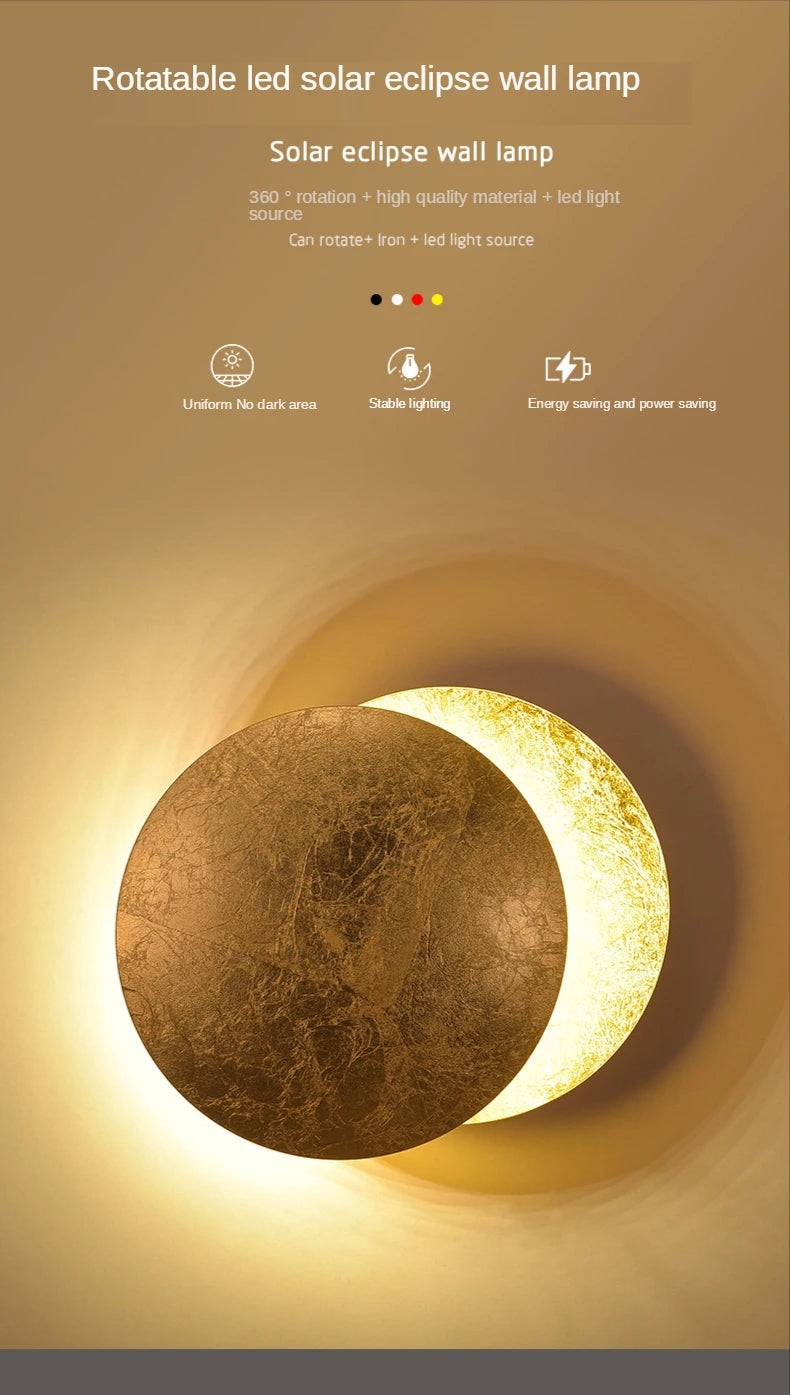 Modern Round LED Wall Lamp for Restaurants, Hotels & Elegant Homes