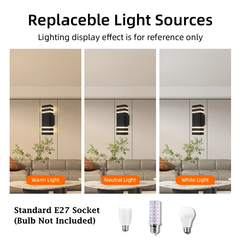 Modern Outdoor Wall Lamp for Homes, Hotels & Terraces