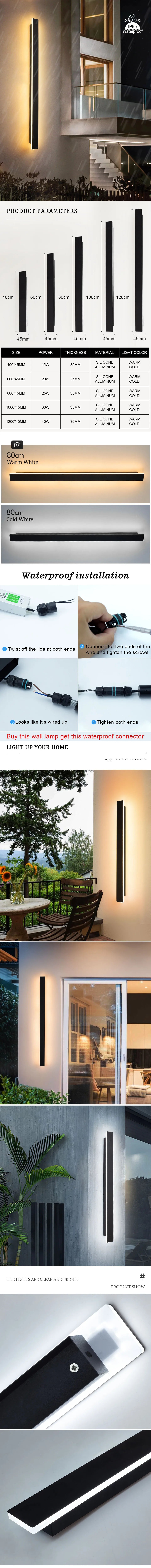 Architectural Outdoor LED Wall Light for Hotels, Restaurants & Homes