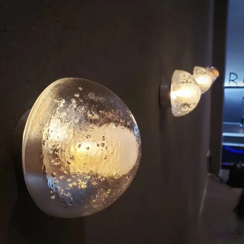 Crystal Glass Wall Lamp for Restaurants, Bars & Elegant Homes
