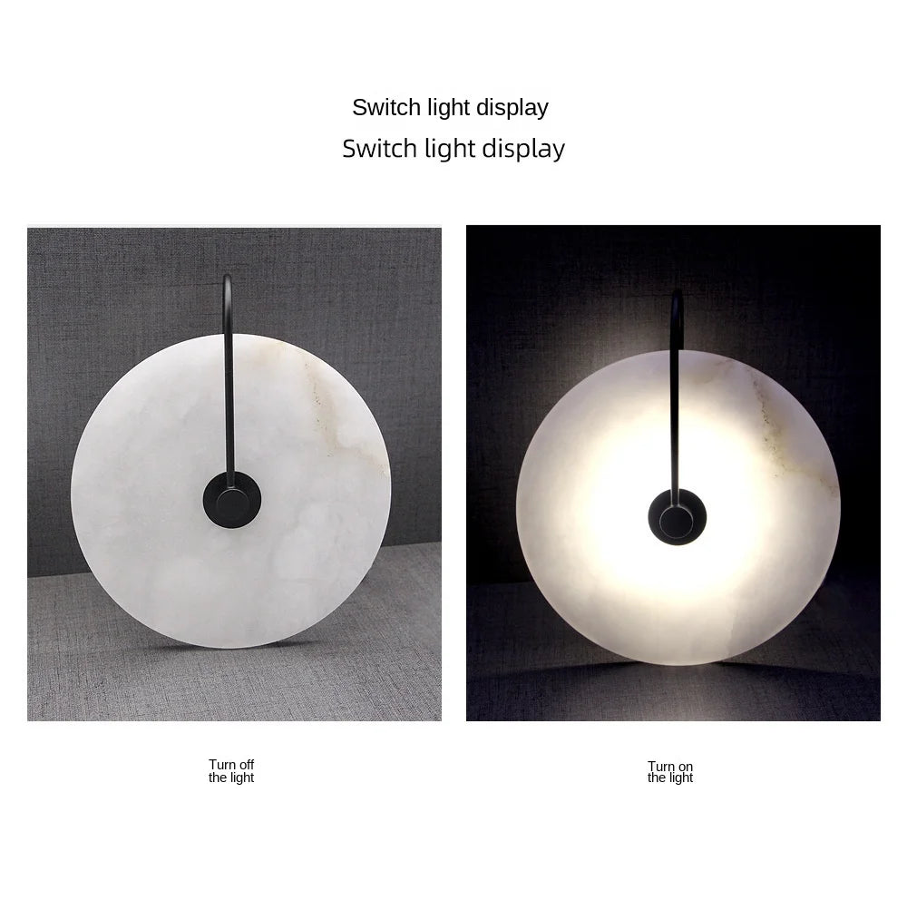 Modern Marble Wall Lamp for Restaurants, Hotels & Elegant Homes
