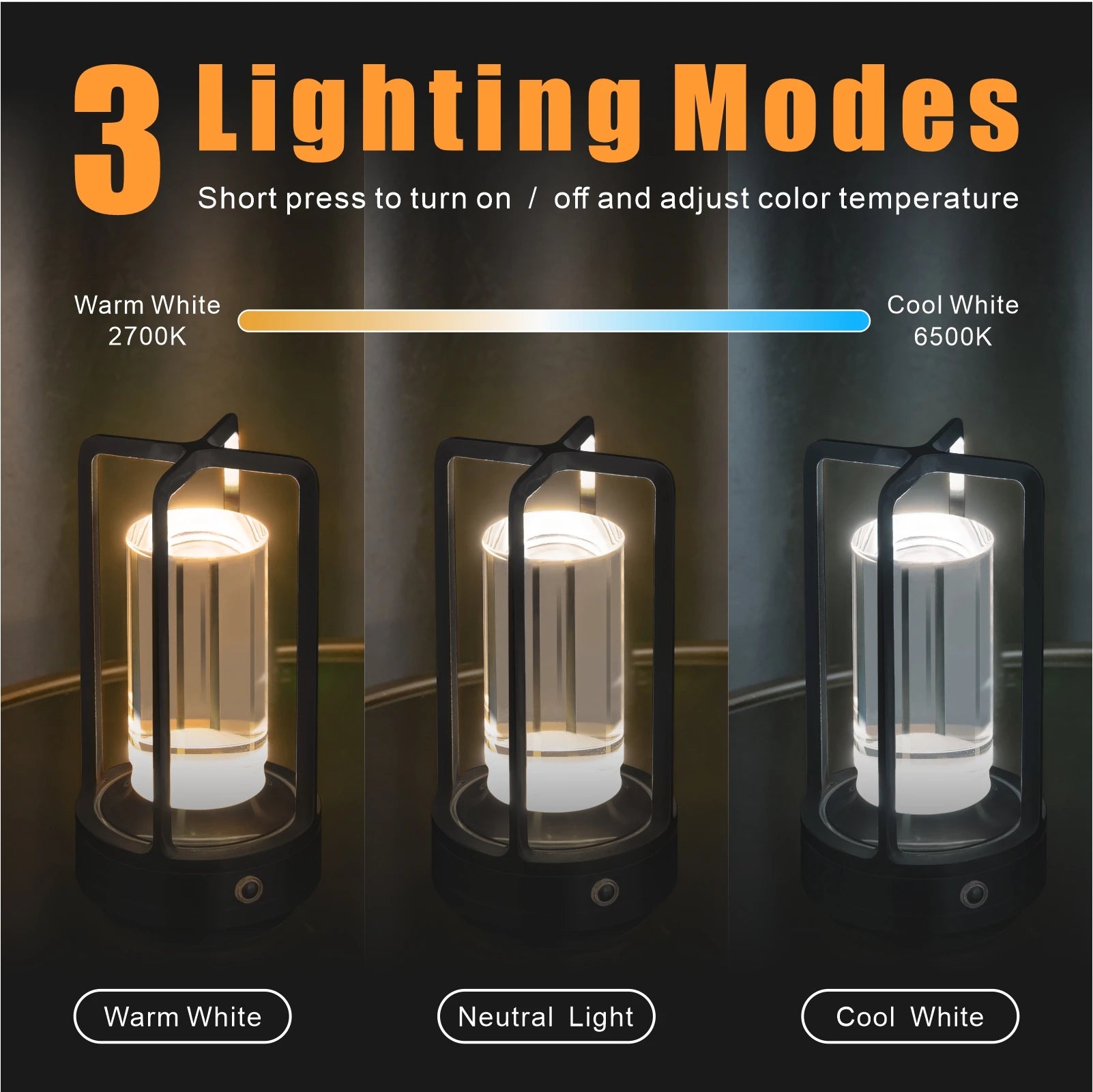 Rechargeable Outdoor LED Table Lamp for Restaurants, Bars & Hotels
