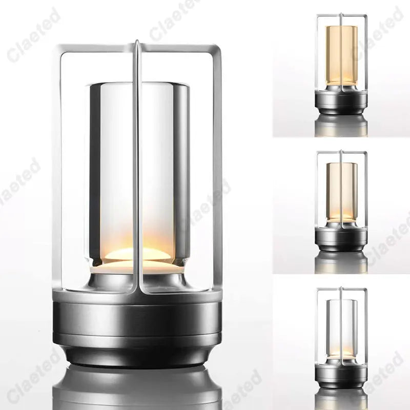 Rechargeable Industrial Table Lamp for Restaurants, Bars & Hotels