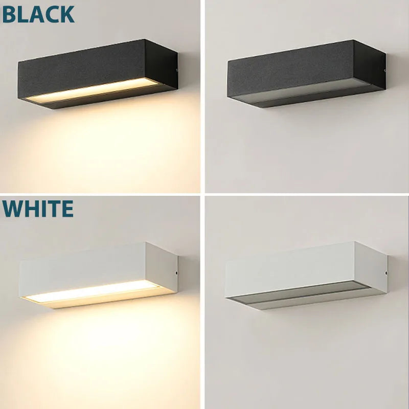 Modern Outdoor LED Wall Sconce for Hotels, Gardens & Homes