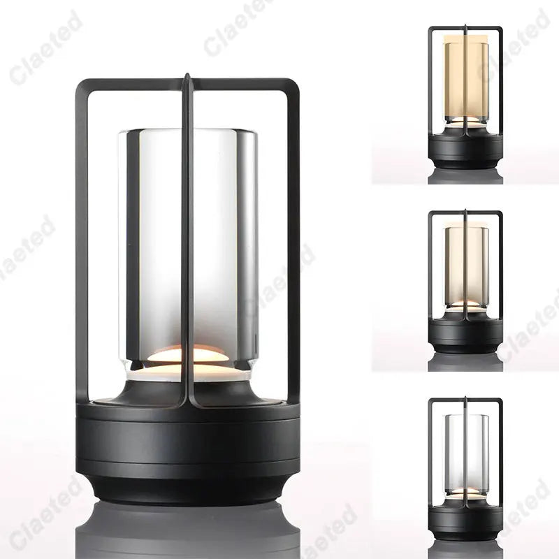 Rechargeable Industrial Table Lamp for Restaurants, Bars & Hotels