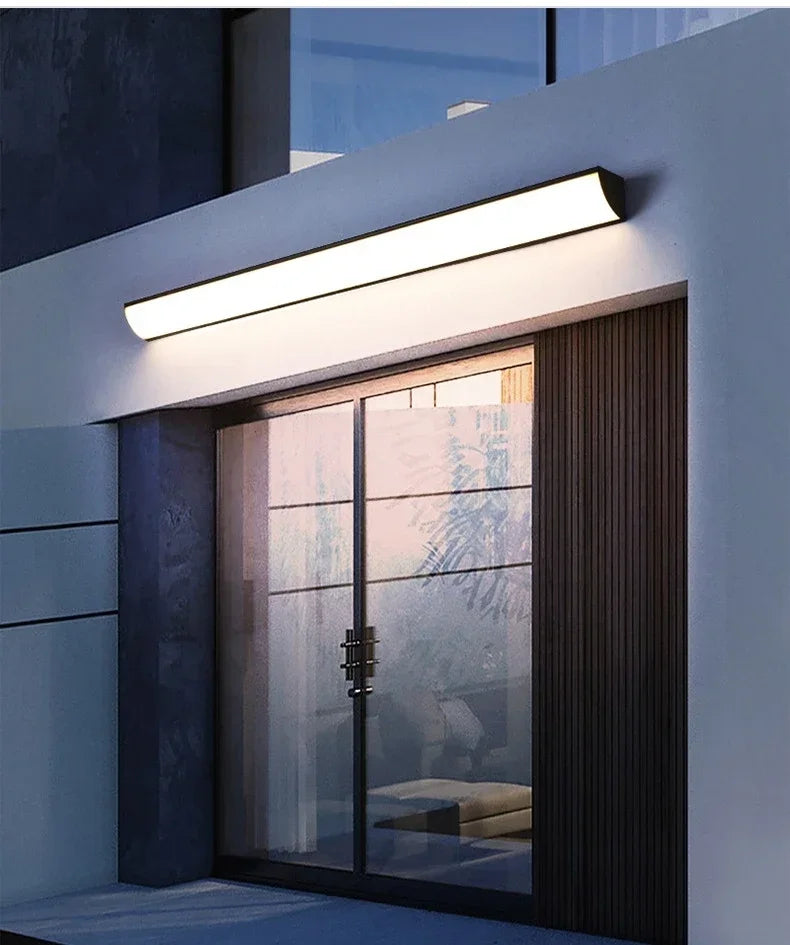 Modern Outdoor LED Strip Wall Light for Hotels, Restaurants & Homes