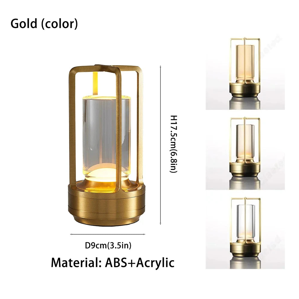 Rechargeable Outdoor LED Table Lamp for Restaurants, Bars & Hotels