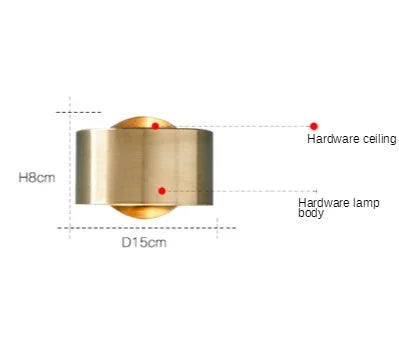 Modern Gold Wall Lamp for Hotels, Restaurants & Elegant Homes