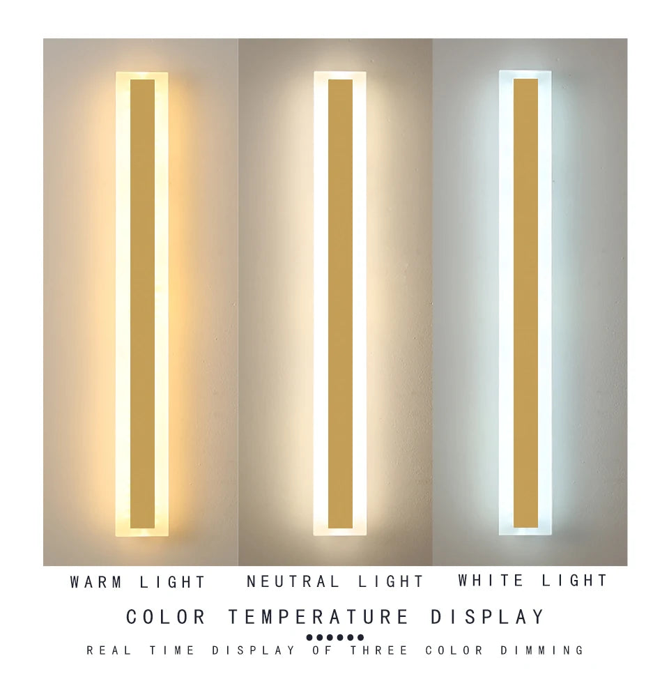 Architectural Long LED Wall Light for Restaurants, Hotels & Gastro Terraces