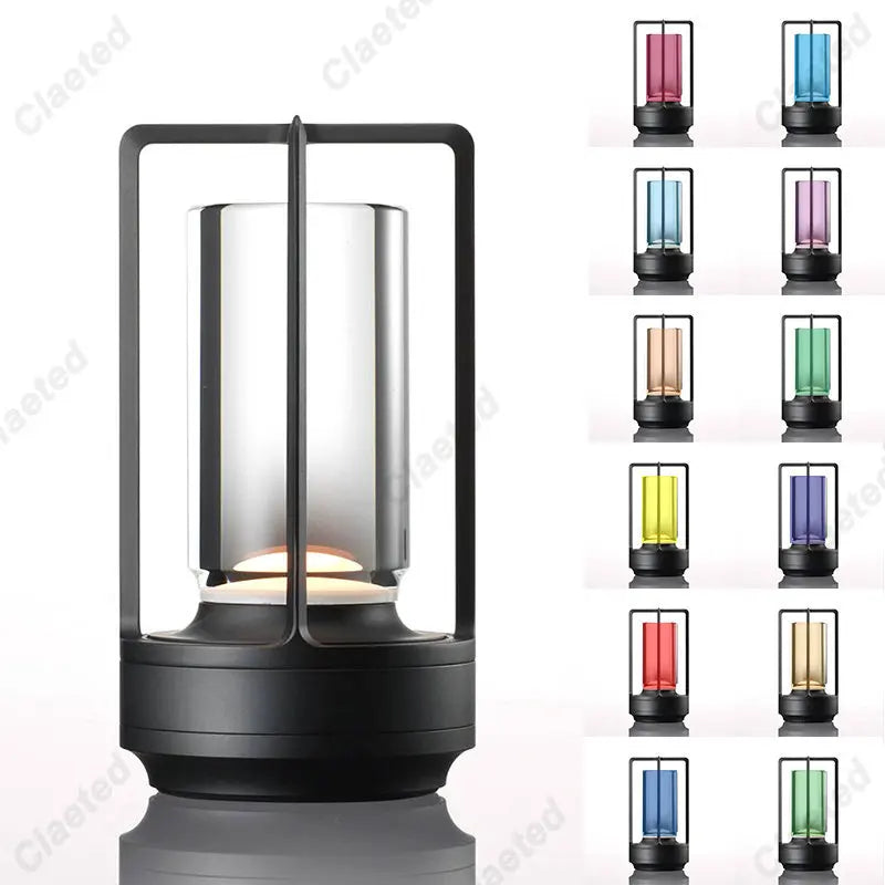 Rechargeable Industrial Table Lamp for Restaurants, Bars & Hotels