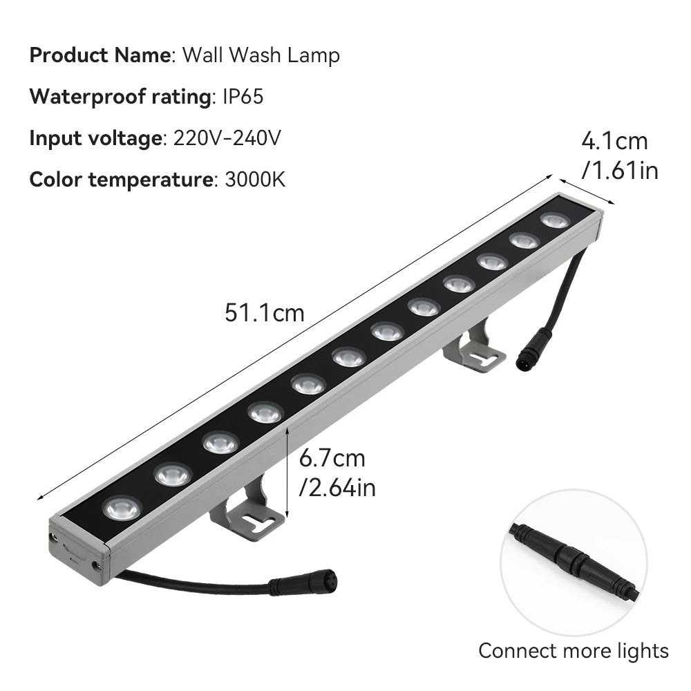Modern Outdoor Wall Wash Light for Hotels, Restaurants & Homes