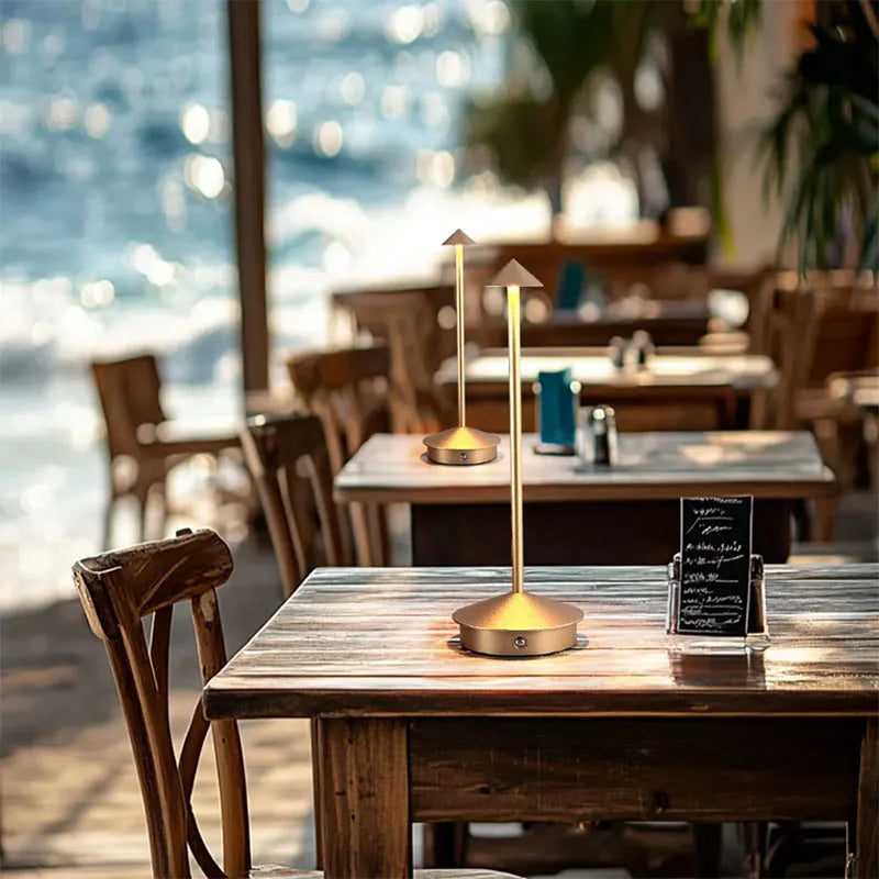 Rechargeable Outdoor Table Lamp for Restaurants & Hotels