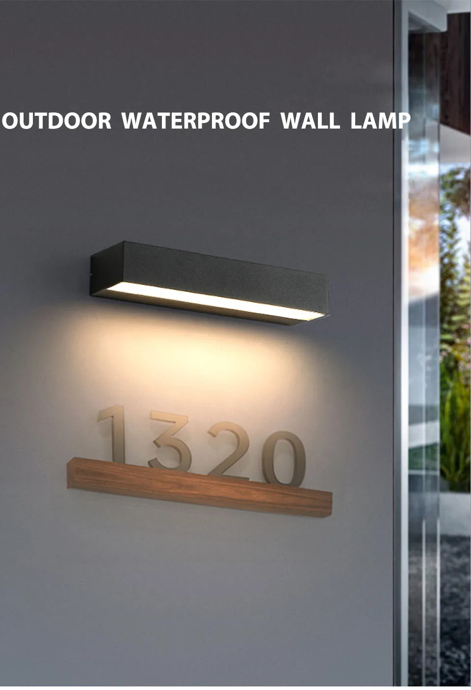 Modern Outdoor LED Wall Sconce for Hotels, Gardens & Homes
