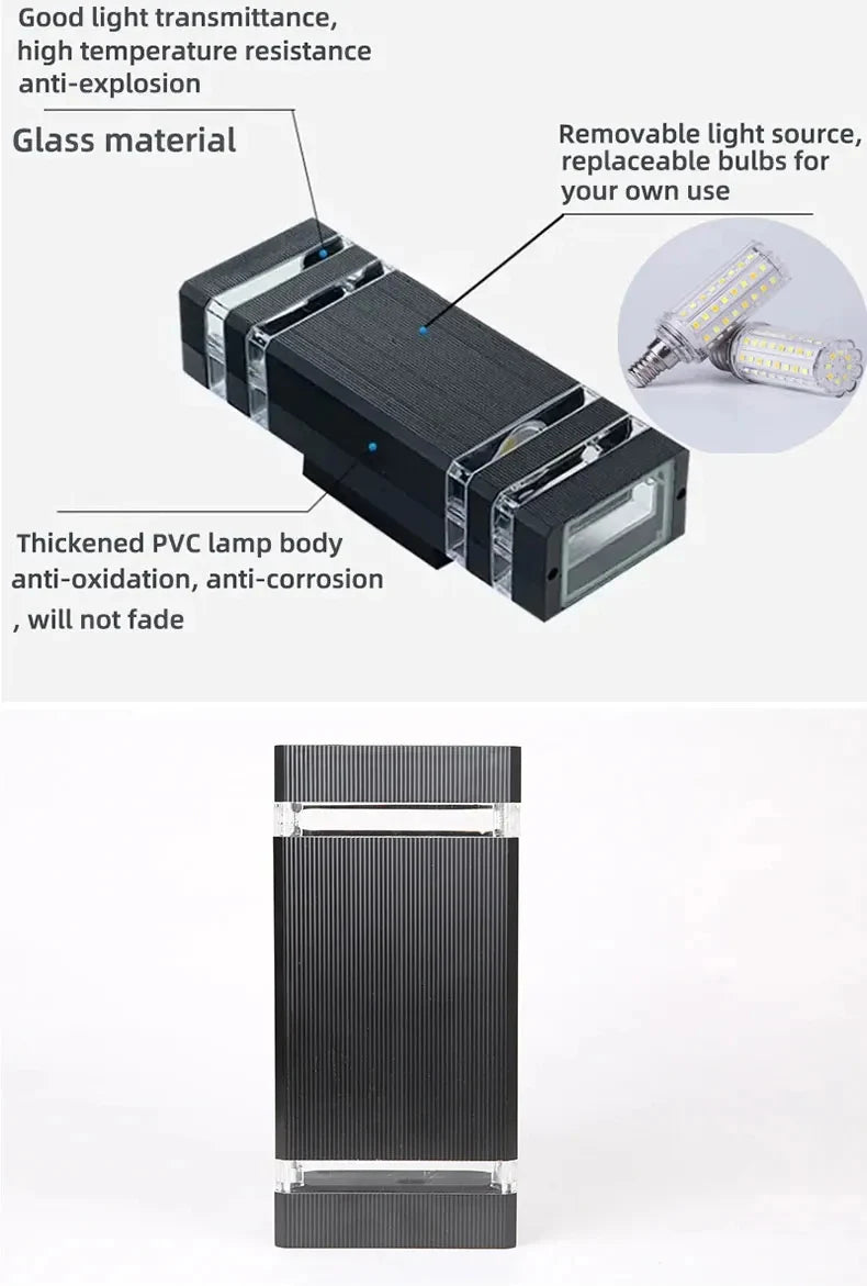 Modern Outdoor Wall Lamp for Homes, Hotels & Terraces