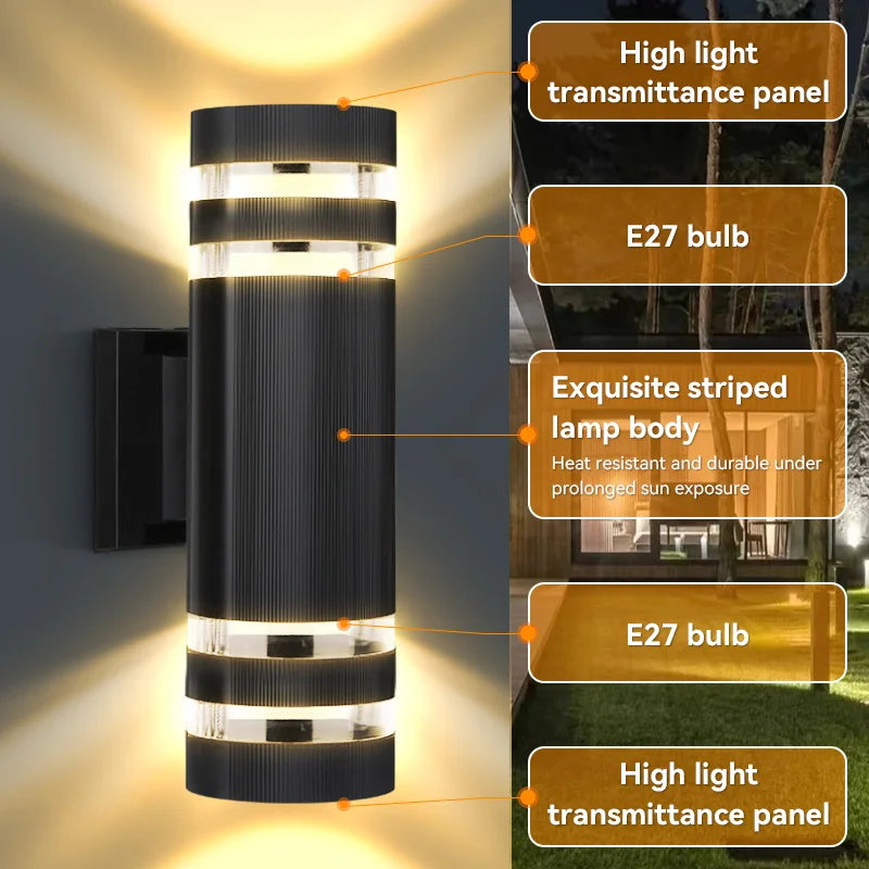 Modern Outdoor Wall Lamp for Homes, Hotels & Terraces
