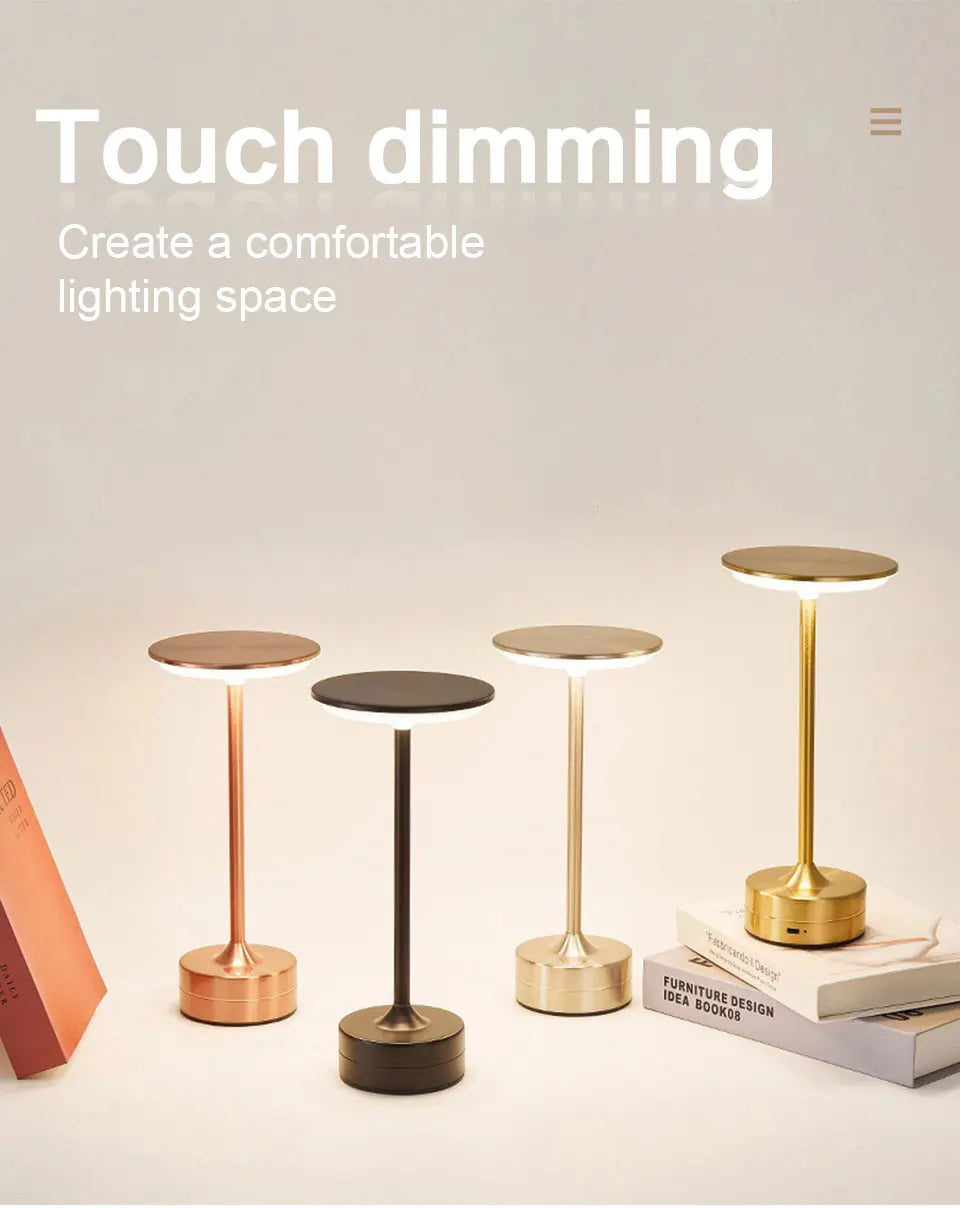 Cordless Rechargeable Table Lamp for Restaurants & Hotels