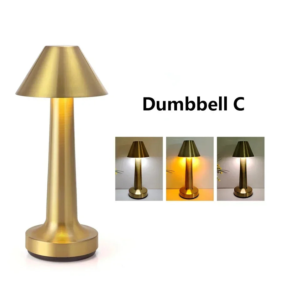 Rechargeable Table Lamp with Touch Dimming for Restaurants & Bars