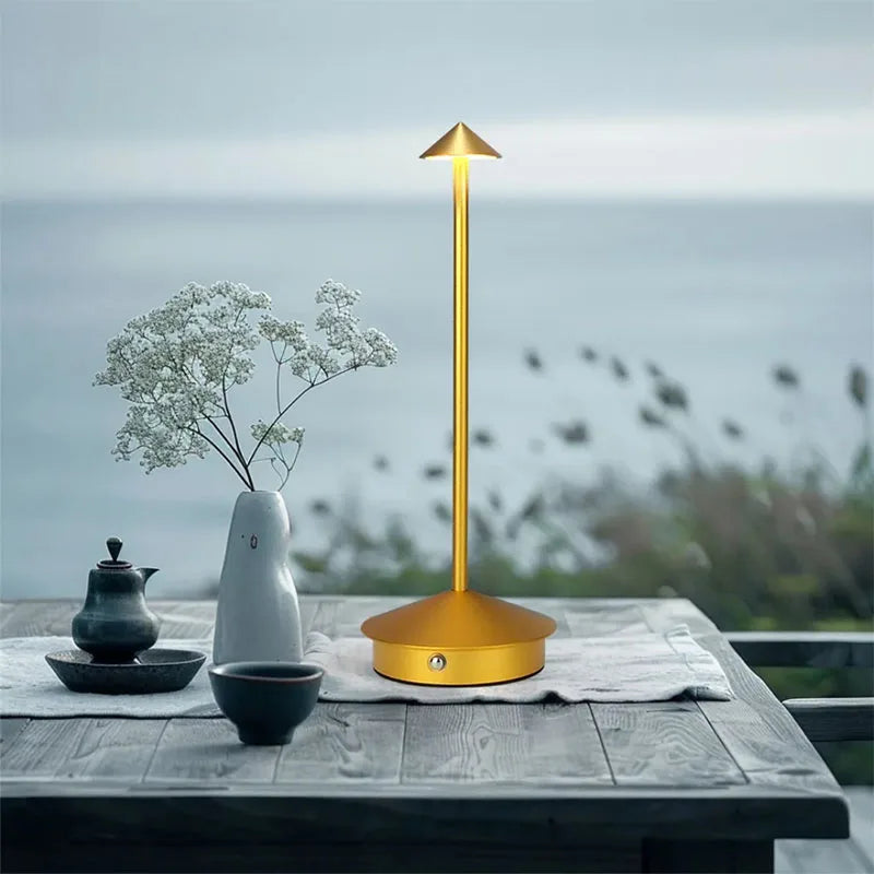 Rechargeable Outdoor Table Lamp for Restaurants & Hotels