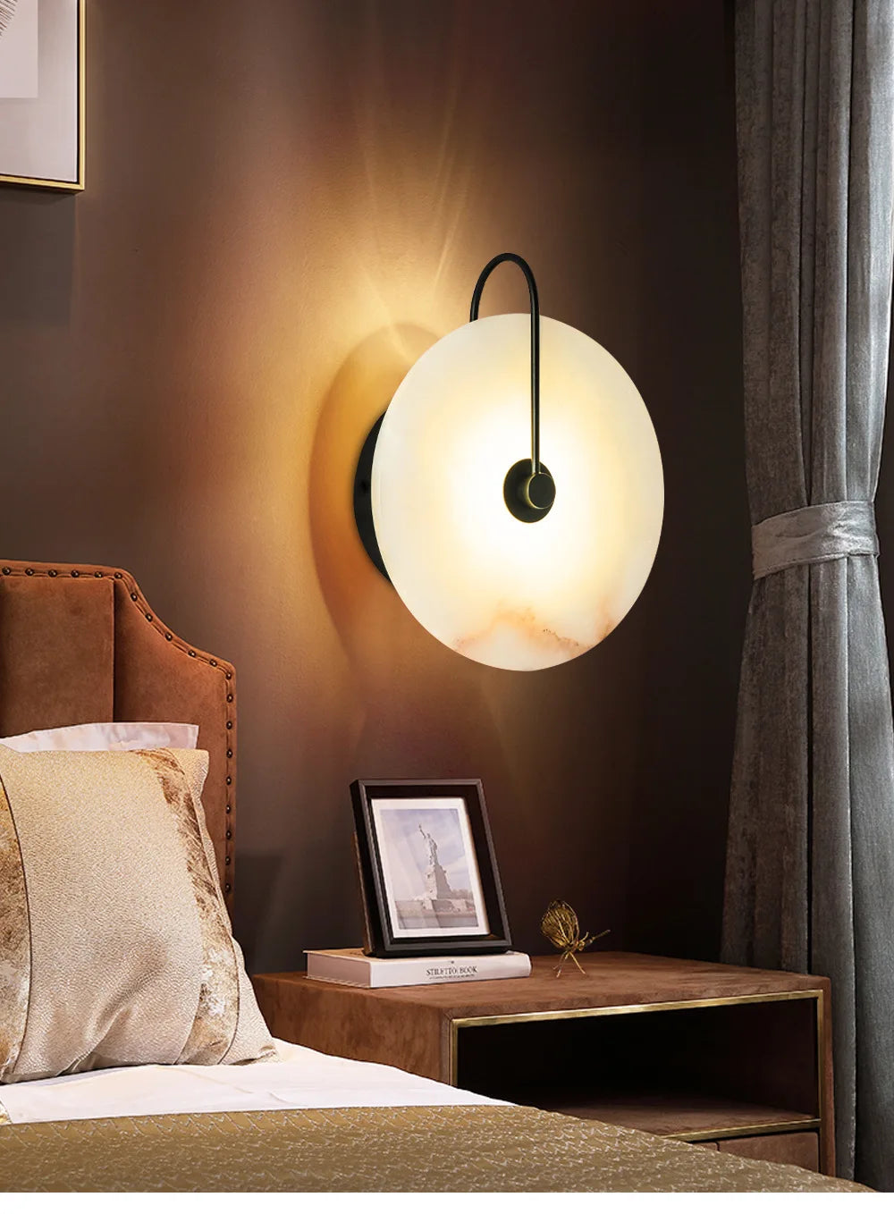 Modern Marble Wall Lamp for Restaurants, Hotels & Elegant Homes