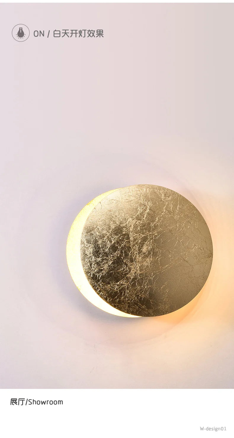 Modern Round LED Wall Lamp for Restaurants, Hotels & Elegant Homes