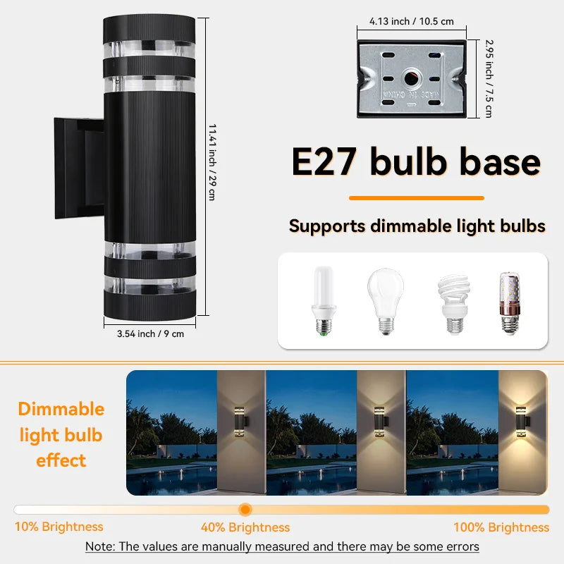 Modern Outdoor Wall Lamp for Homes, Hotels & Terraces