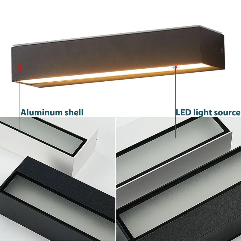 Modern Outdoor LED Wall Sconce for Hotels, Gardens & Homes