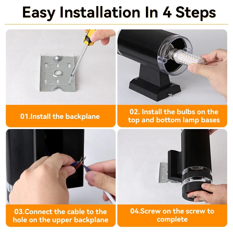 Modern Outdoor Wall Lamp for Homes, Hotels & Terraces