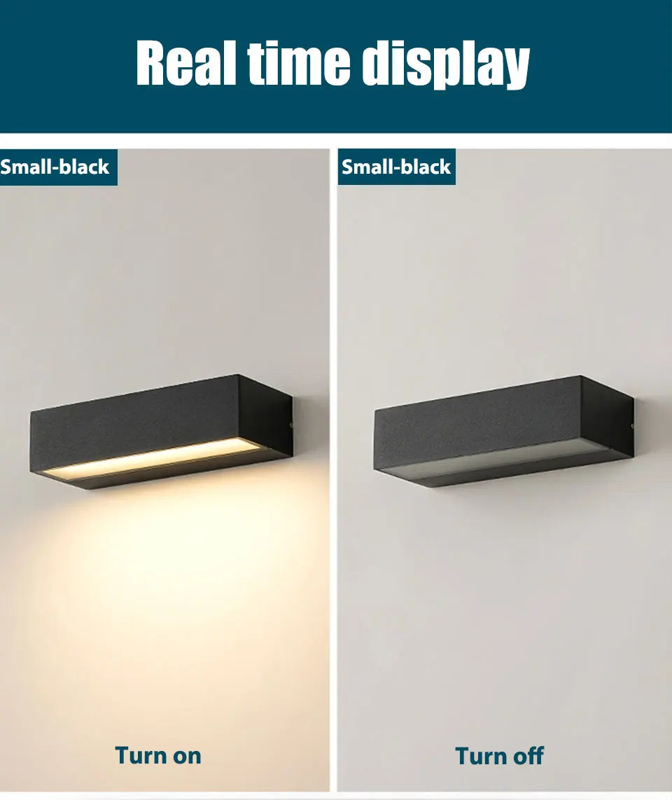 Modern Outdoor LED Wall Sconce for Hotels, Gardens & Homes