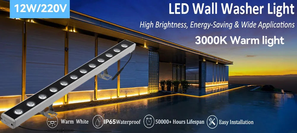 Modern Outdoor Wall Wash Light for Hotels, Restaurants & Homes