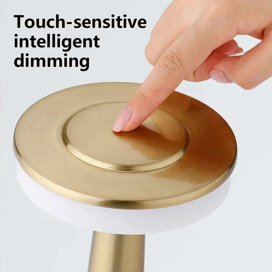 Rechargeable Table Lamp with Touch Dimming for Restaurants & Bars