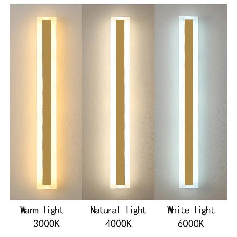 Architectural Long LED Wall Light for Restaurants, Hotels & Gastro Terraces
