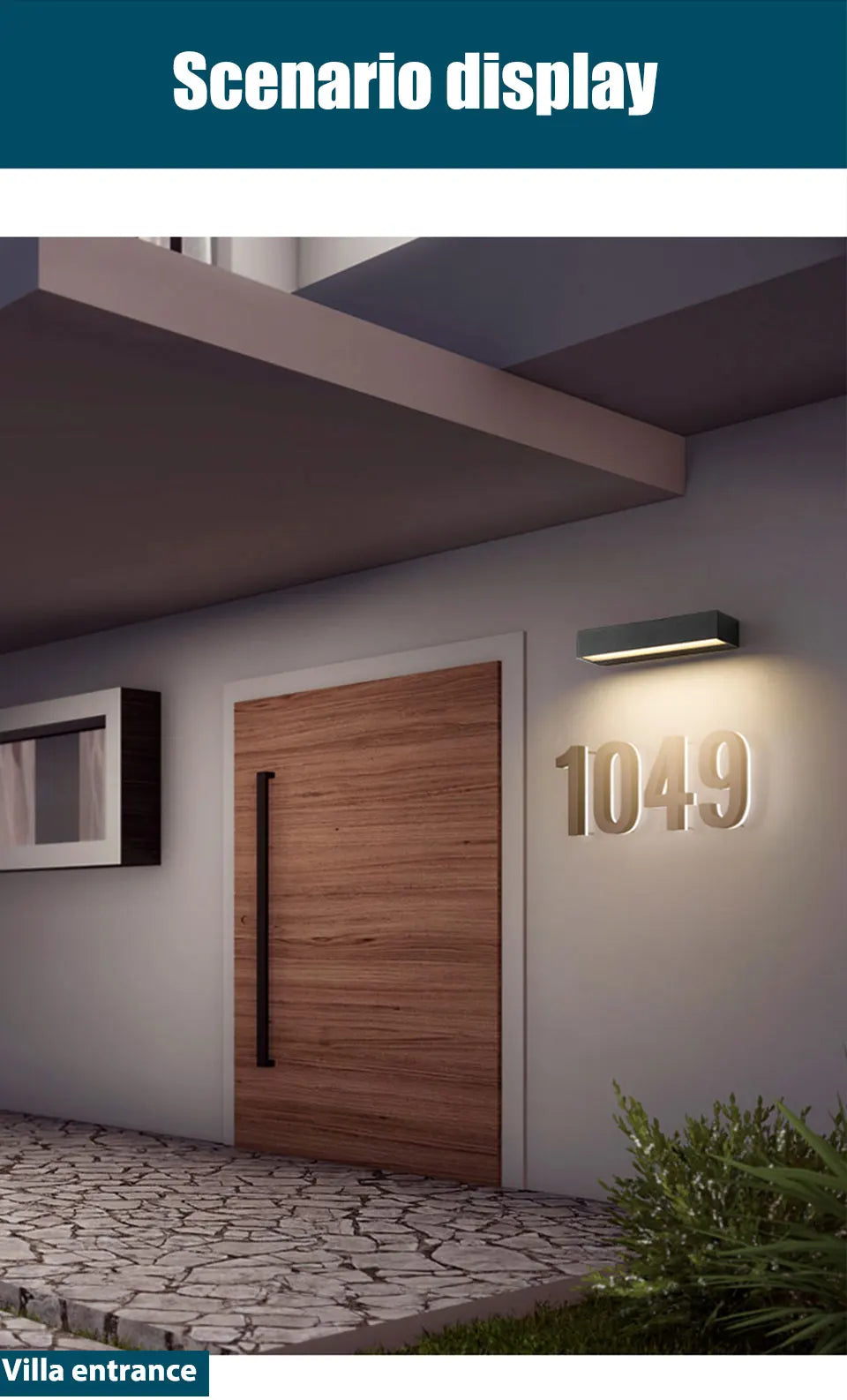 Modern Outdoor LED Wall Sconce for Hotels, Gardens & Homes