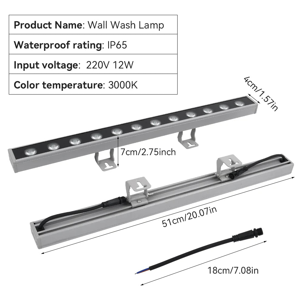 Modern Outdoor Wall Wash Light for Hotels, Restaurants & Homes