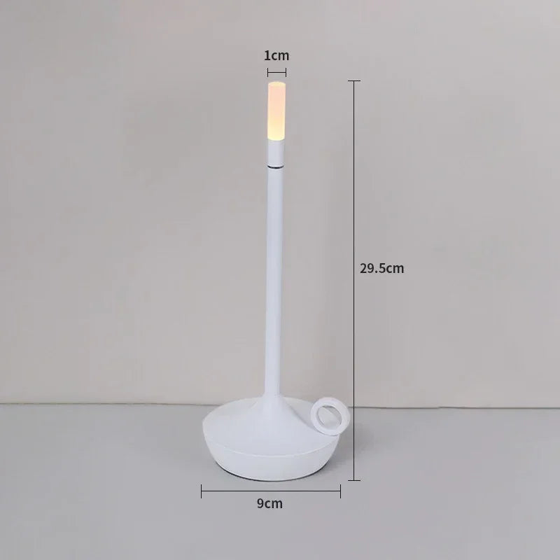 Rechargeable LED Candle Table Lamp for Restaurants & Bars