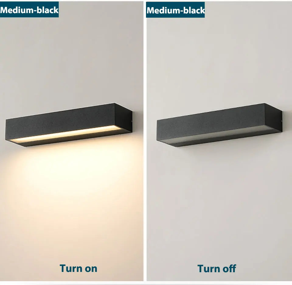 Modern Outdoor LED Wall Sconce for Hotels, Gardens & Homes